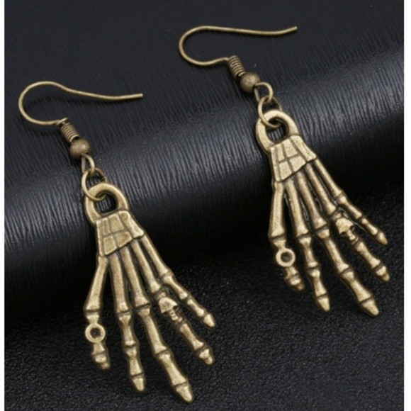 Jewelry - SKELETON HAND EARRINGS